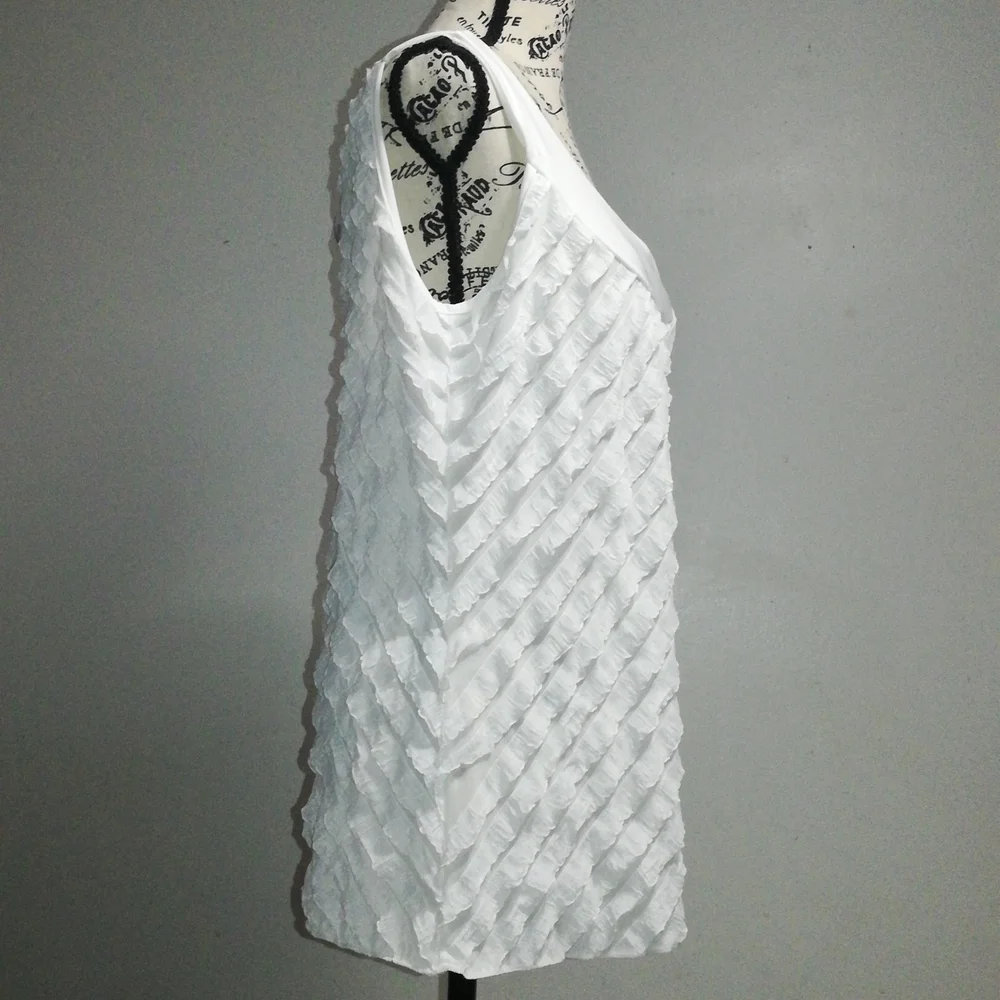 Janeric ruffles sleeveless tops size XL - Picture 5 of 14